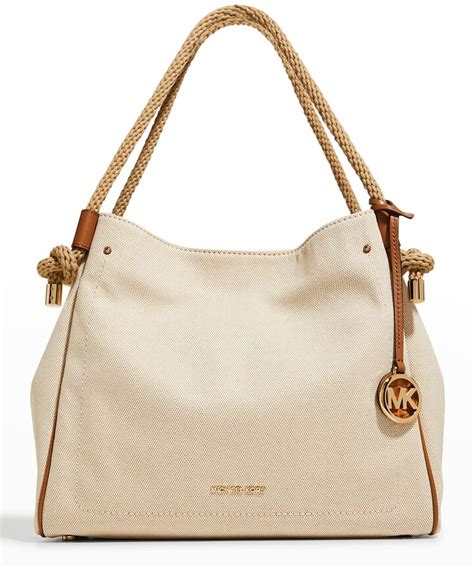 michael kors nautical|Isla Large Canvas Tote Bag .